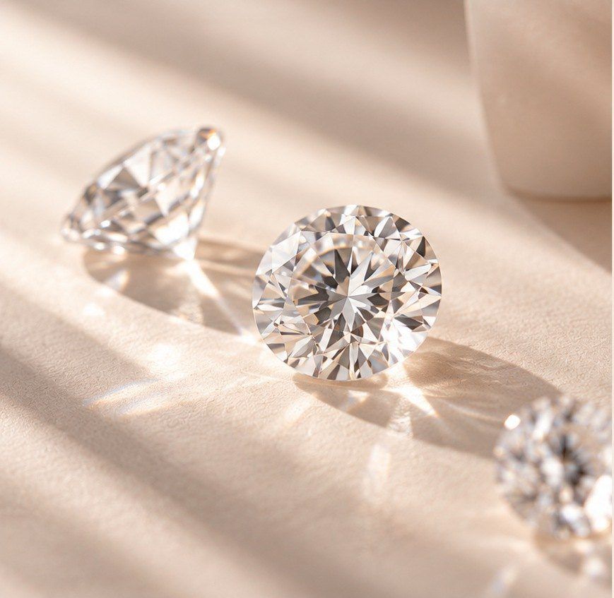 Fine diamond jewellery detail
