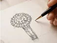 Jewellery sketch and design concept