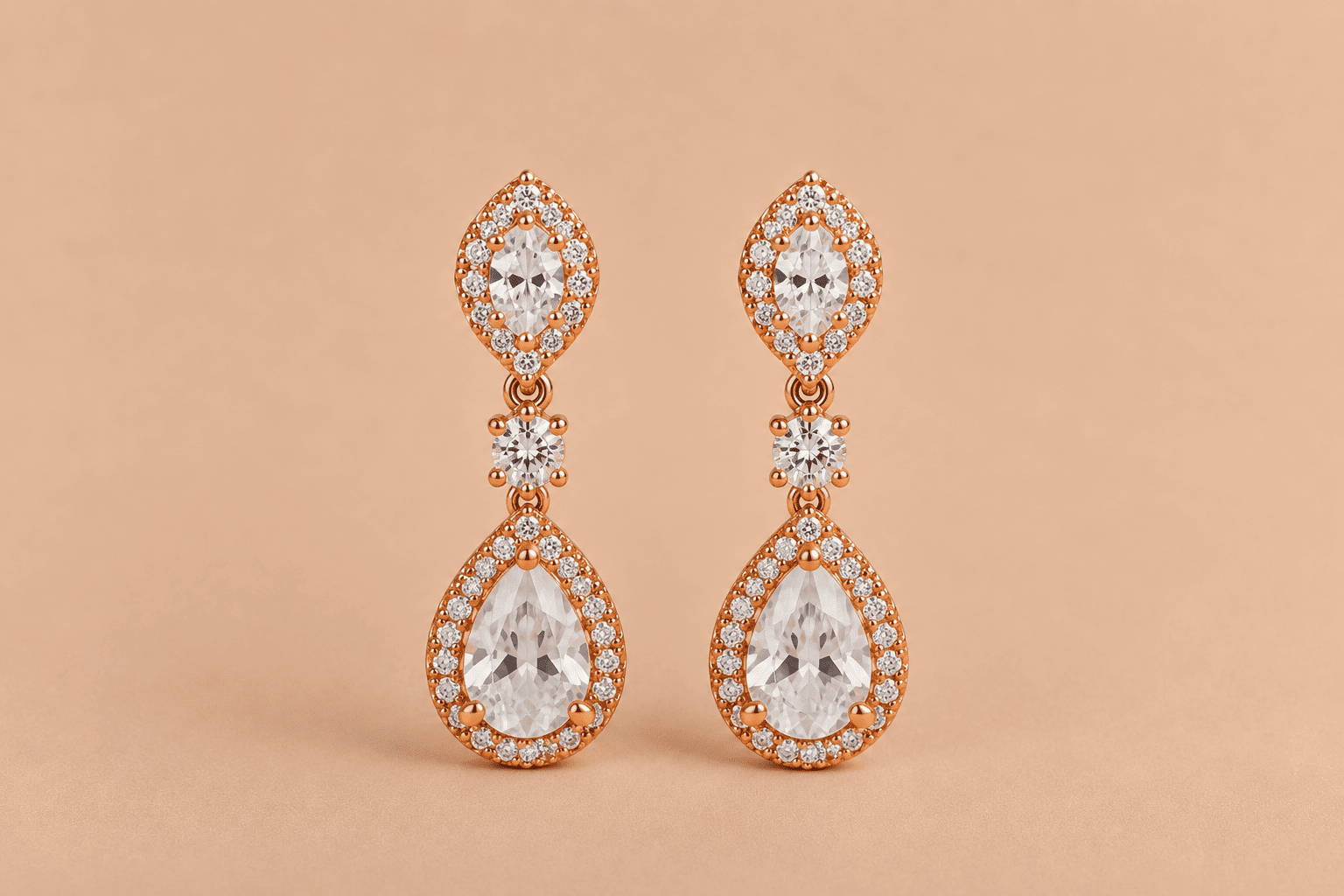 Diamond Drop Earrings