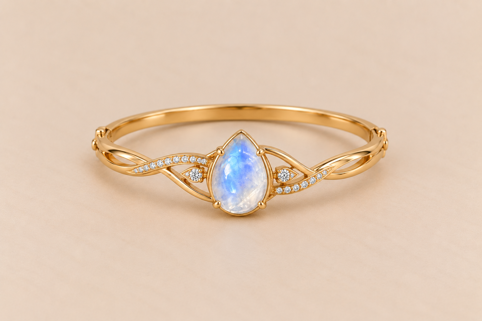 Moonstone Moonstone Bangle – Elegant Gemstone Jewellery