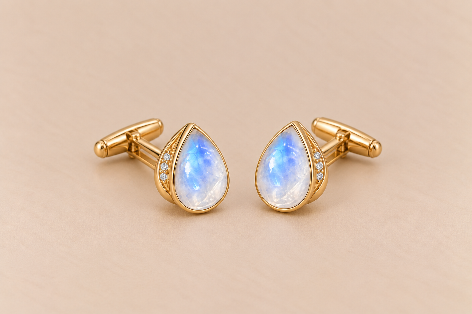 Moonstone Moonstone Cufflinks – Luxury Gemstone Accessories