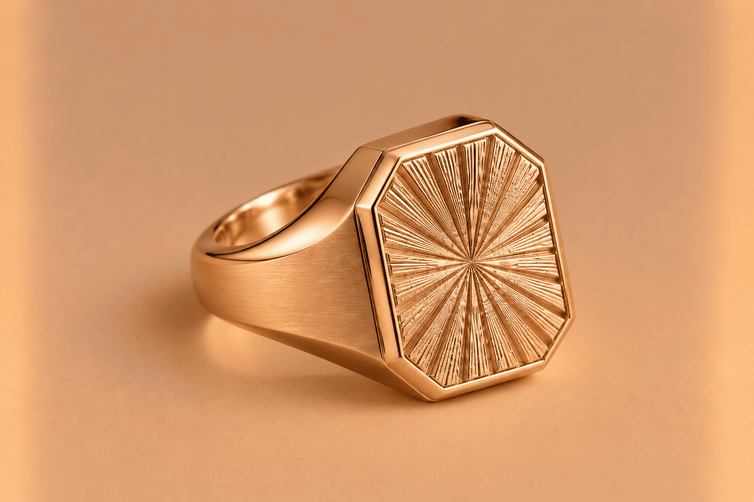 Radiant Line Signet Ring Signet Ring