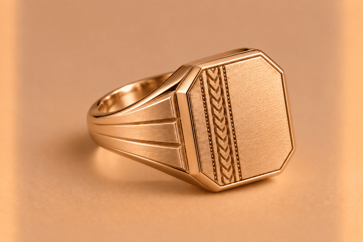 Classic Engraved Signet Ring Signet Ring