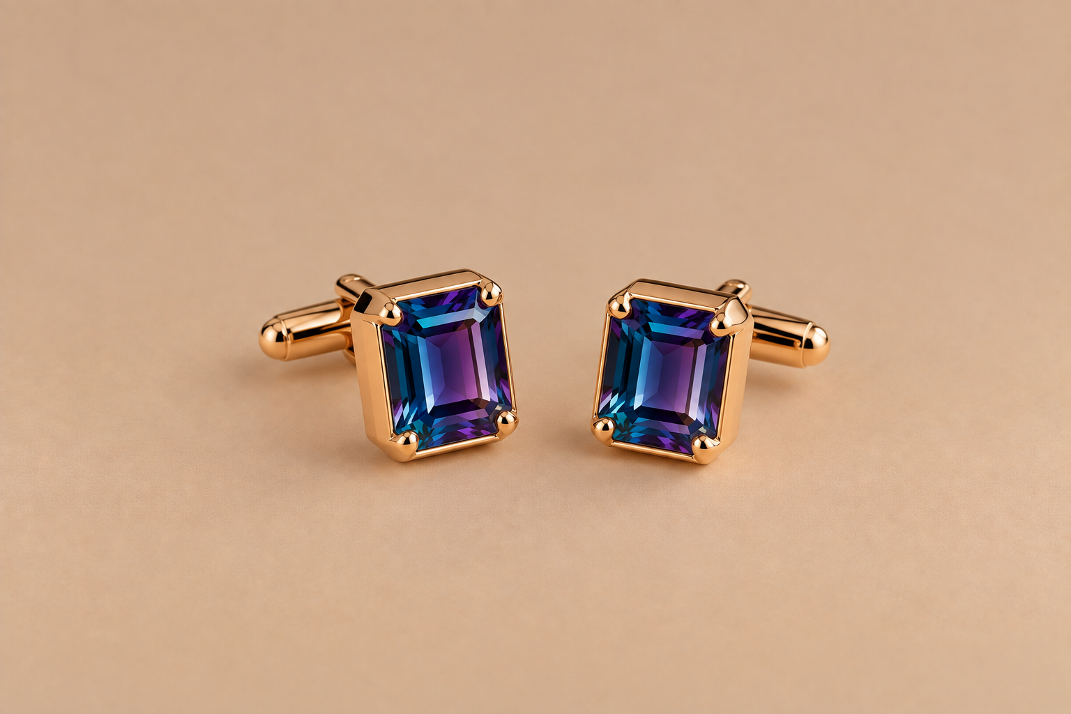 Alexandrite Alexandrite Cufflinks – Luxury Gemstone Accessories