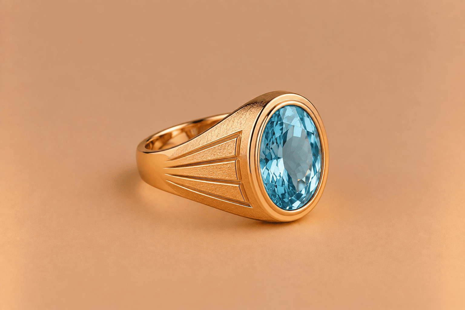 Aquamarine Aquamarine Signet Ring – Unique Gemstone Jewellery