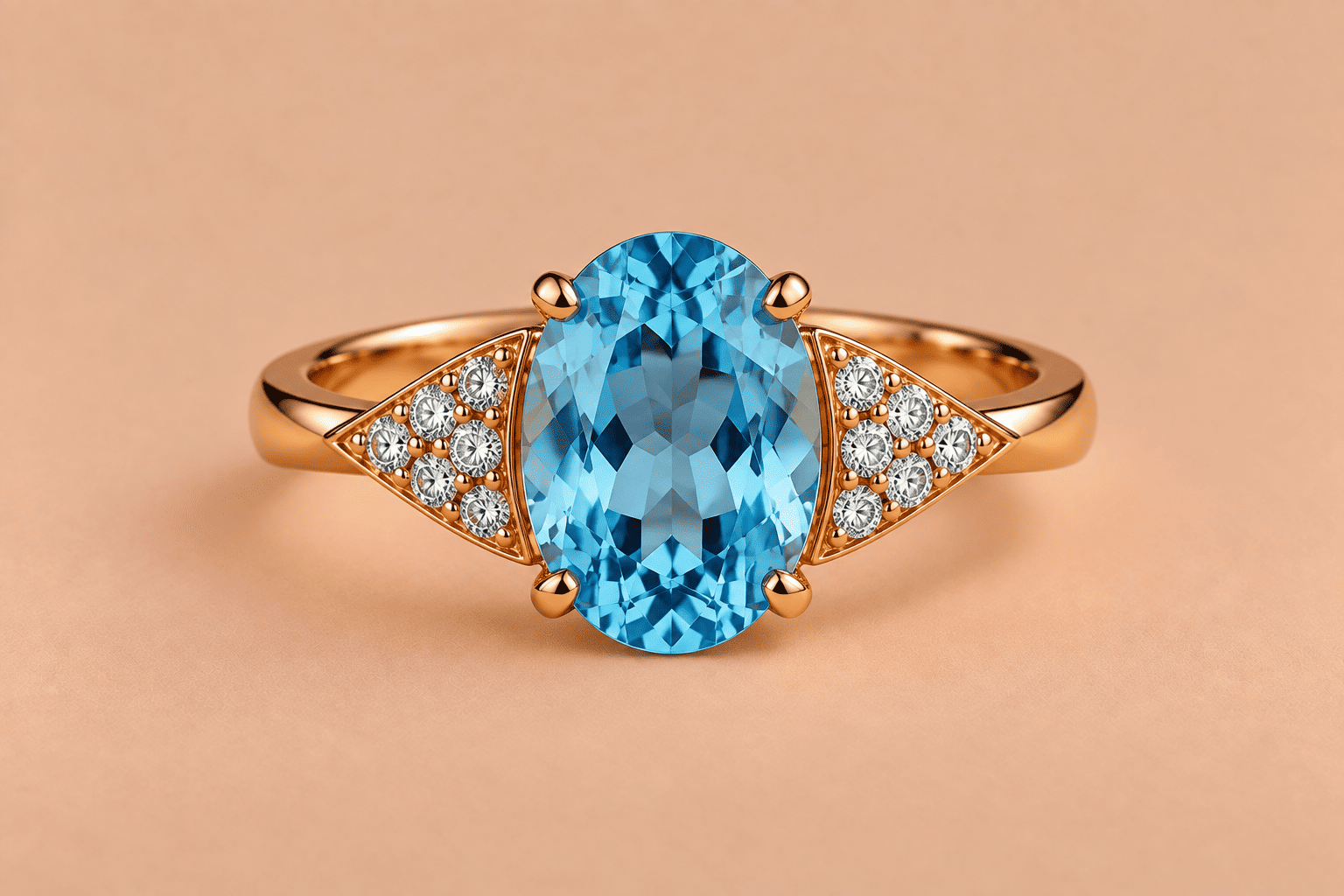 Aquamarine Aquamarine Ring – Elegant Blue Gemstone Jewellery