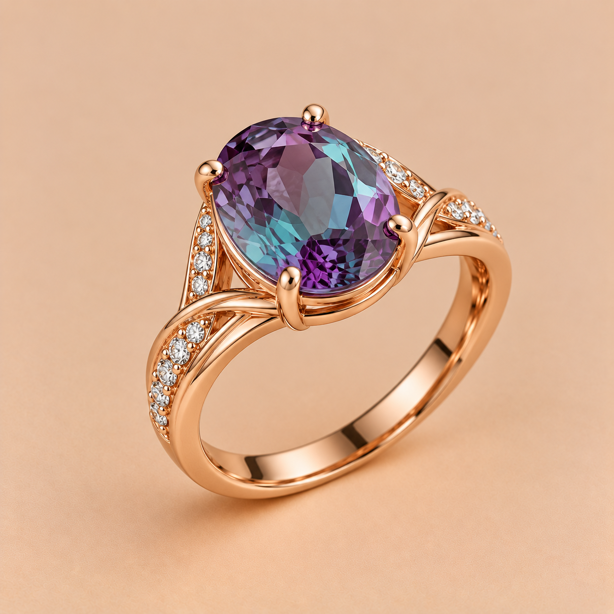 Detailed Cocktail / Gemstone Ring