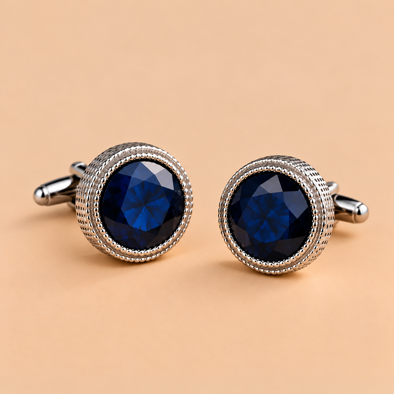 Sapphire Halo Cufflinks Cufflinks