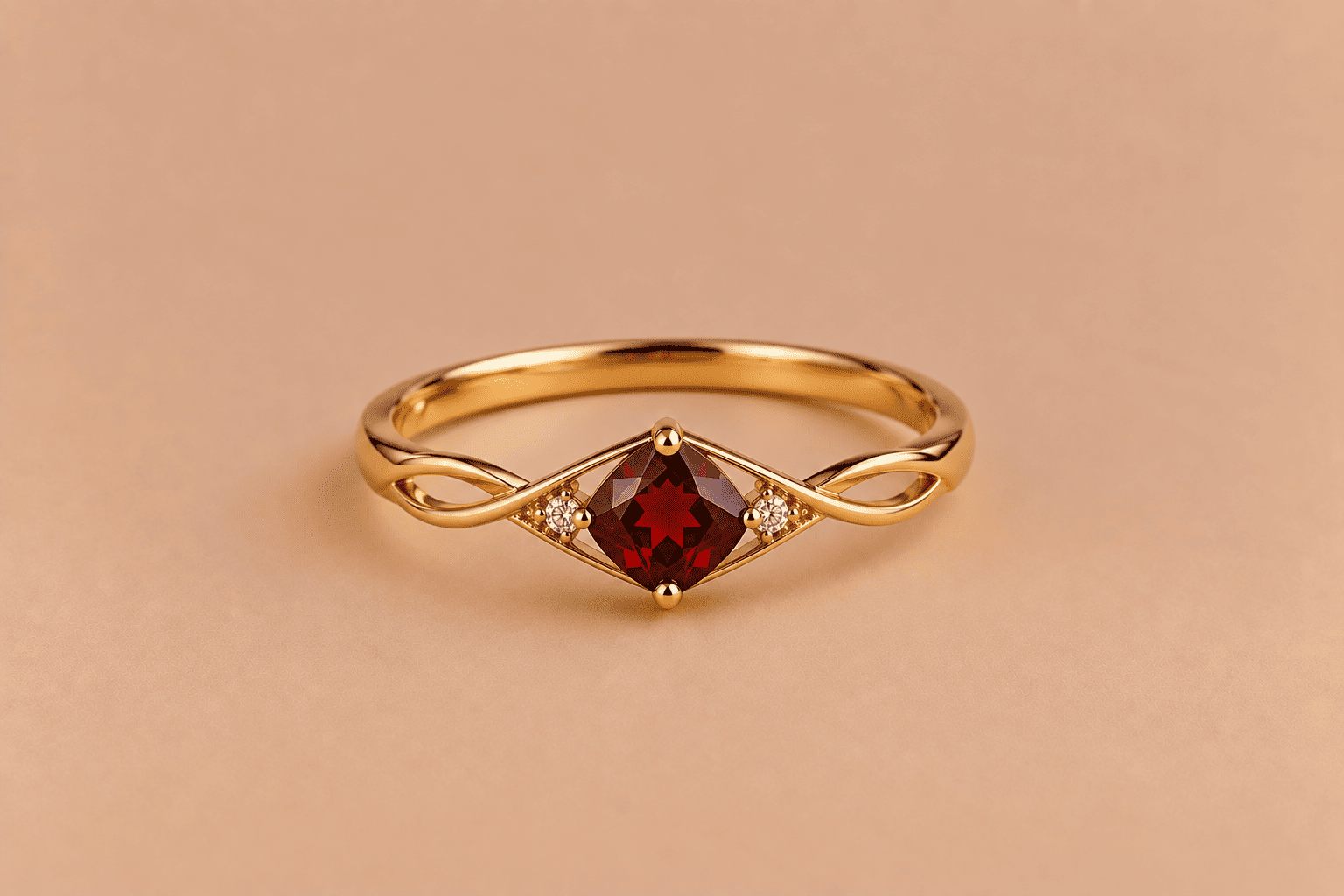 Garnet Garnet Bangle – Elegant Red Gemstone Jewellery