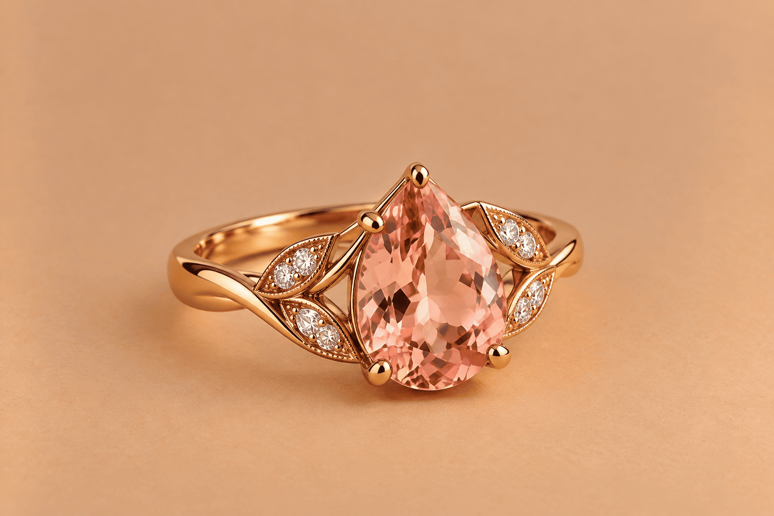 Morganite Morganite Ring – Elegant Pink Gemstone Jewellery