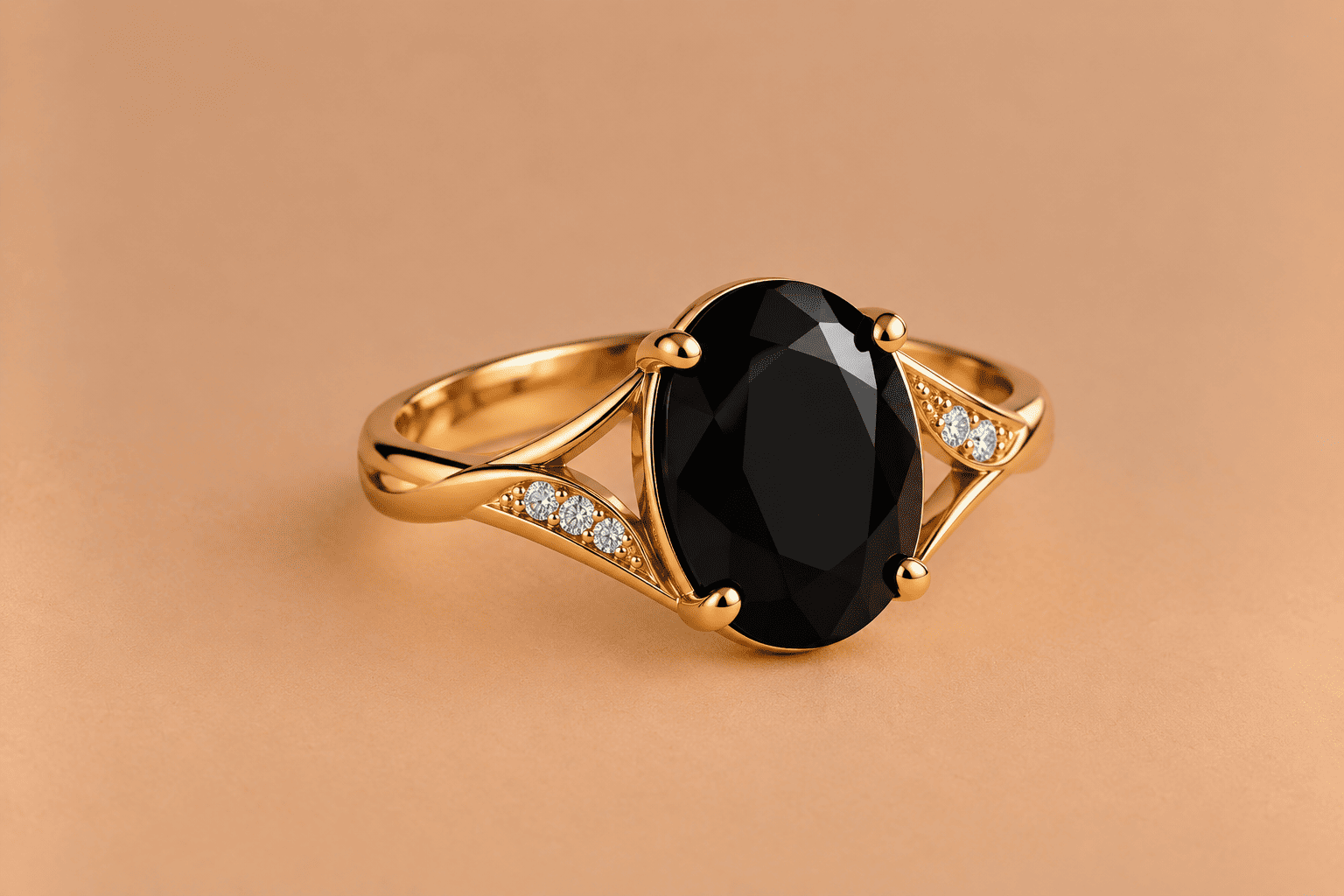 Onyx Onyx Ring – Elegant Black Gemstone Jewellery