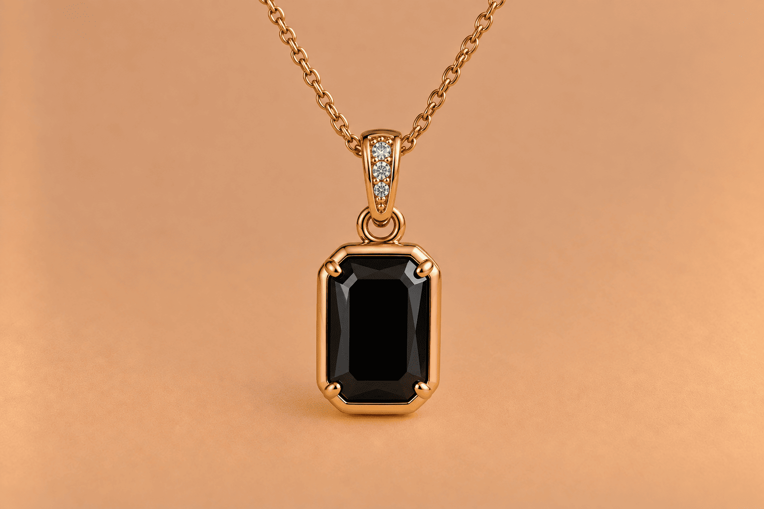 Onyx Onyx Necklace – Elegant Black Gemstone Jewellery