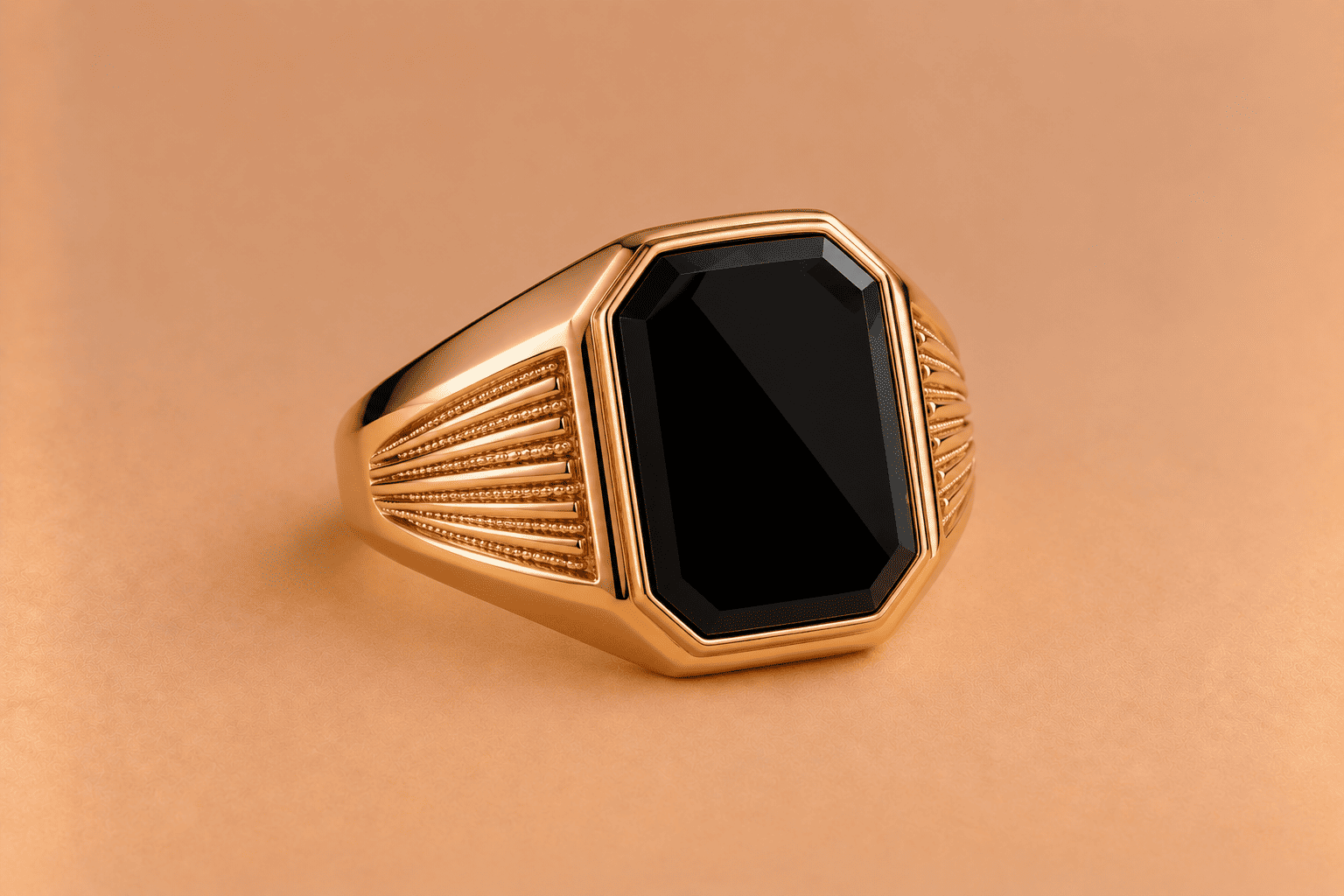 Onyx Onyx Signet Ring – Classic Black Gemstone Jewellery