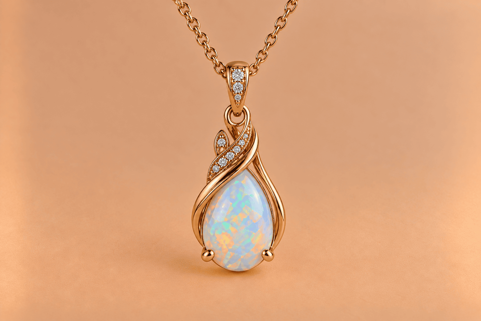 Opal Opal Necklace – Elegant Natural Gemstone Jewellery