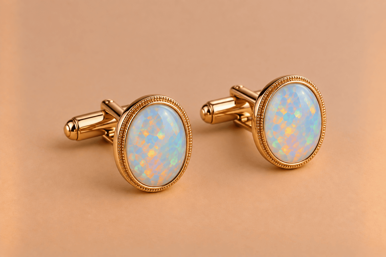 Opal Opal Cufflinks – Luxury Gemstone Accessories