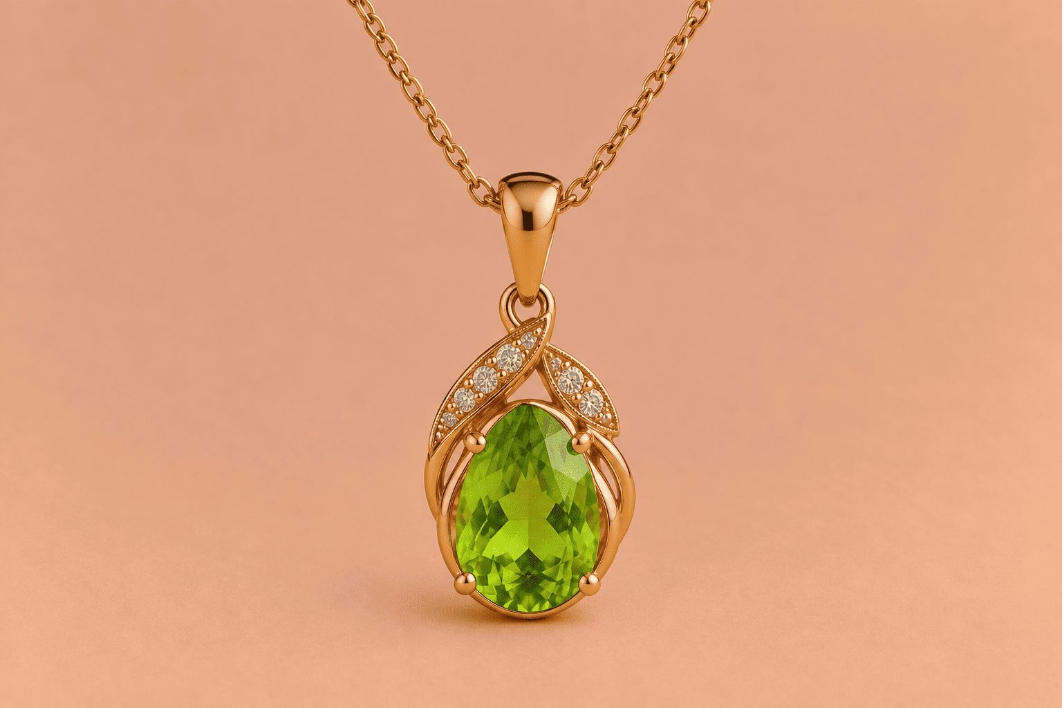 Peridot Peridot Necklace – Elegant Green Gemstone Jewellery