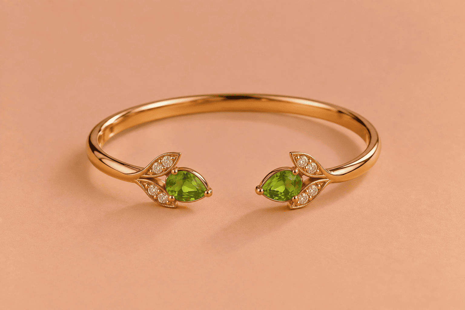 Peridot Peridot Bangle – Elegant Green Gemstone Jewellery