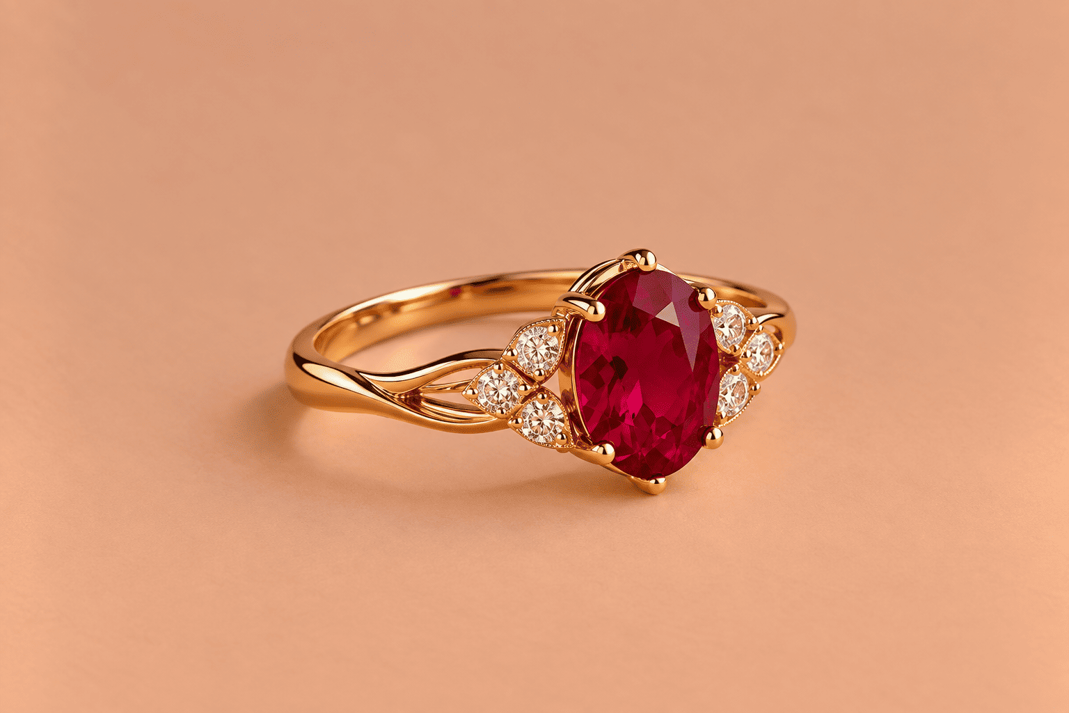 Ruby Ruby Ring – Elegant Red Gemstone Jewellery