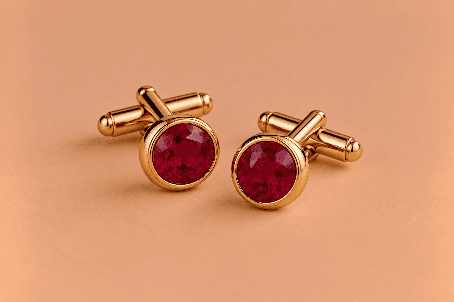 Ruby Ruby Cufflinks – Luxury Red Gemstone Accessories