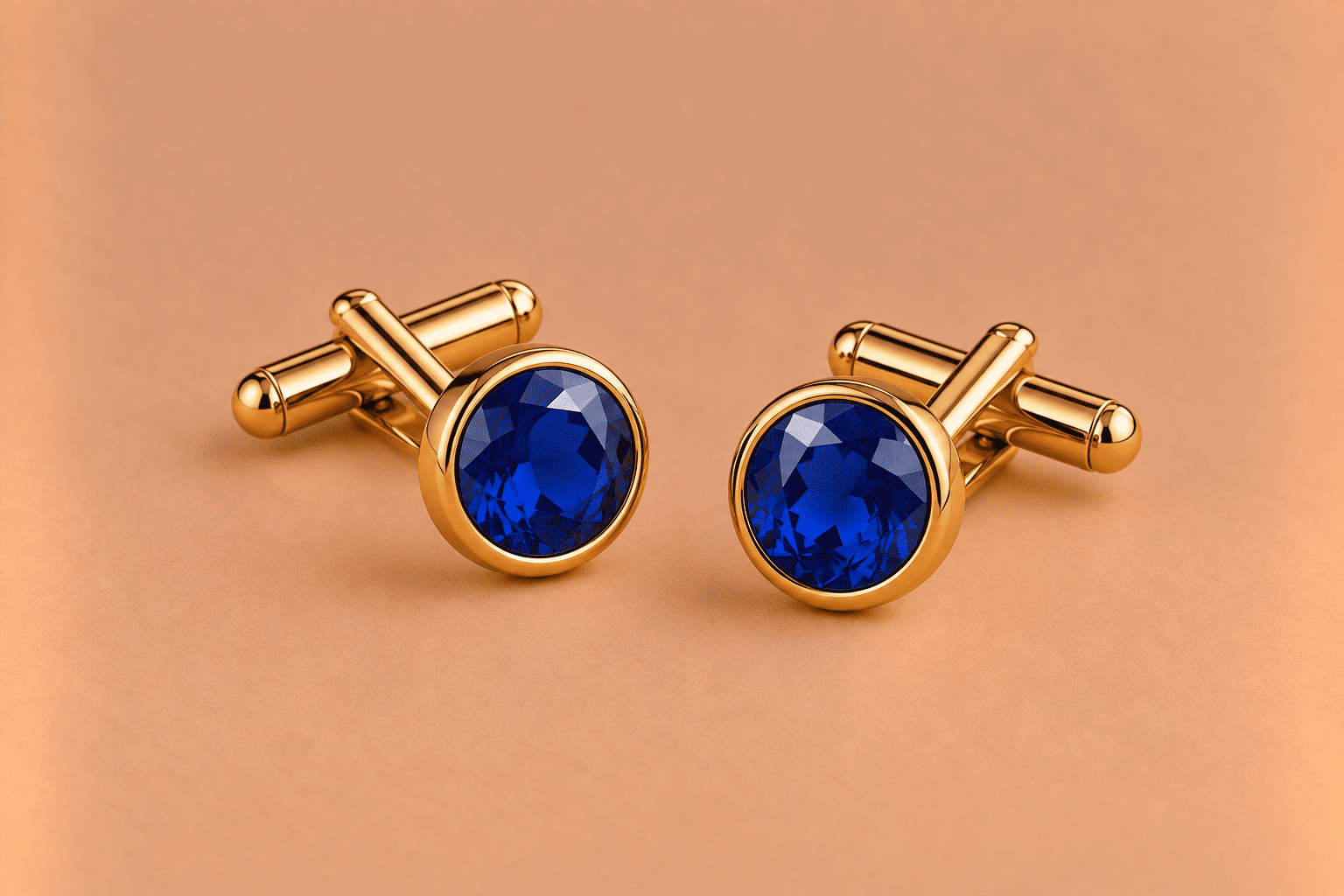 Sapphire Sapphire Cufflinks – Luxury Blue Gemstone Accessories