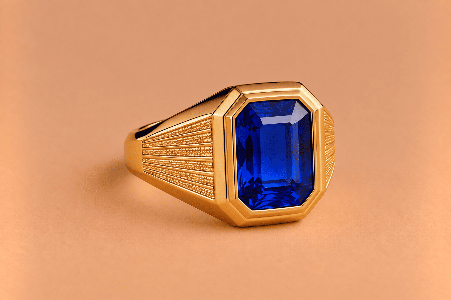 Sapphire Sapphire Signet Ring – Unique Blue Gemstone Jewellery