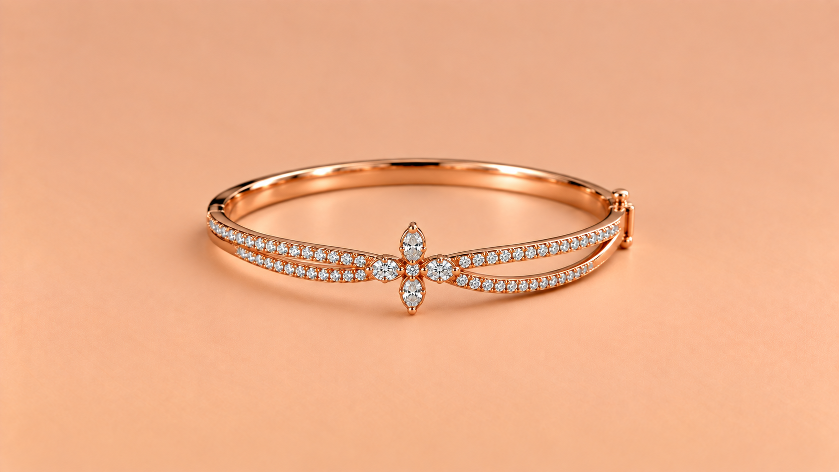 Butterfly Diamond Bangle Bracelet / Bangle
