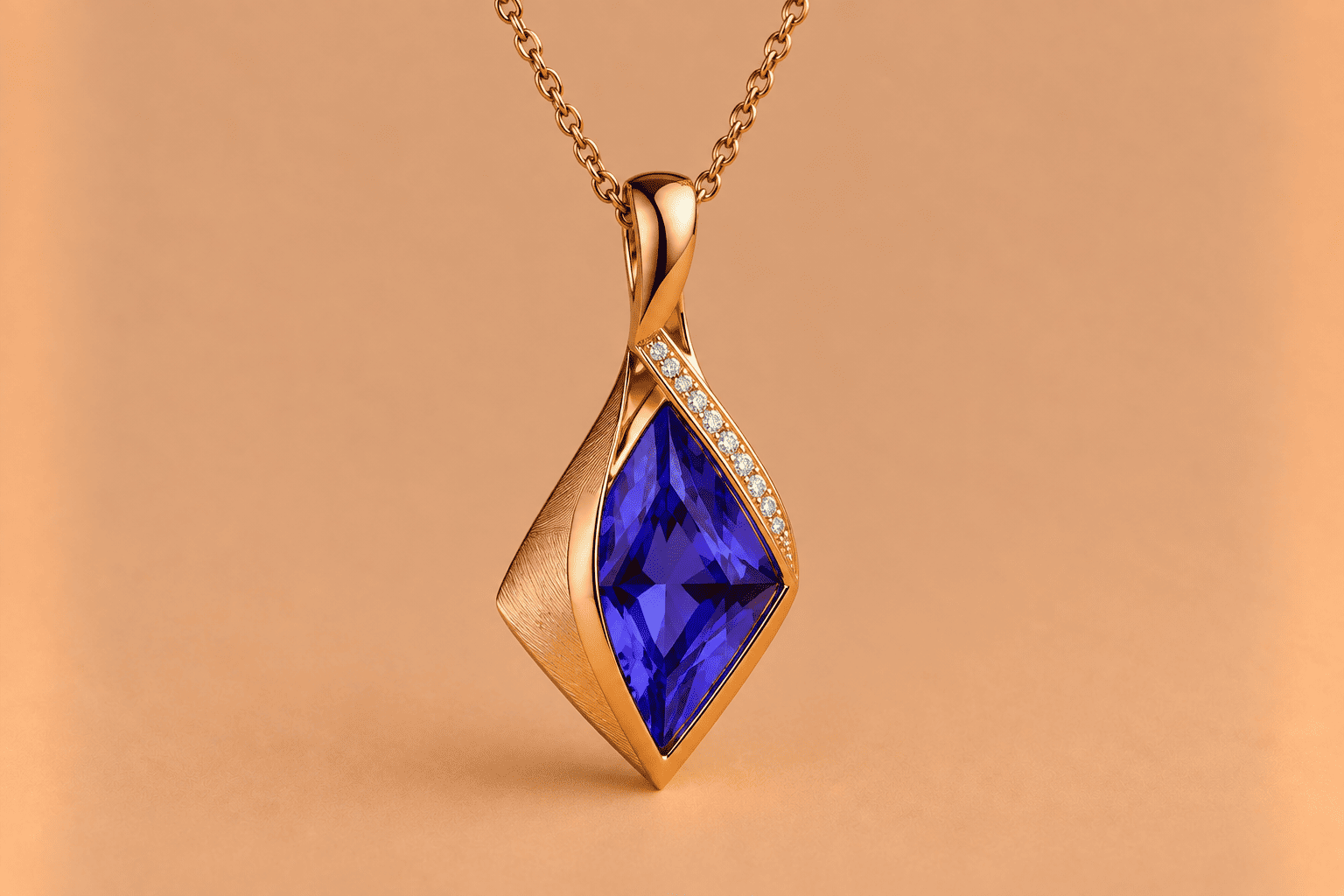 Tanzanite Tanzanite Necklace – Elegant Blue Violet Gemstone Jewellery