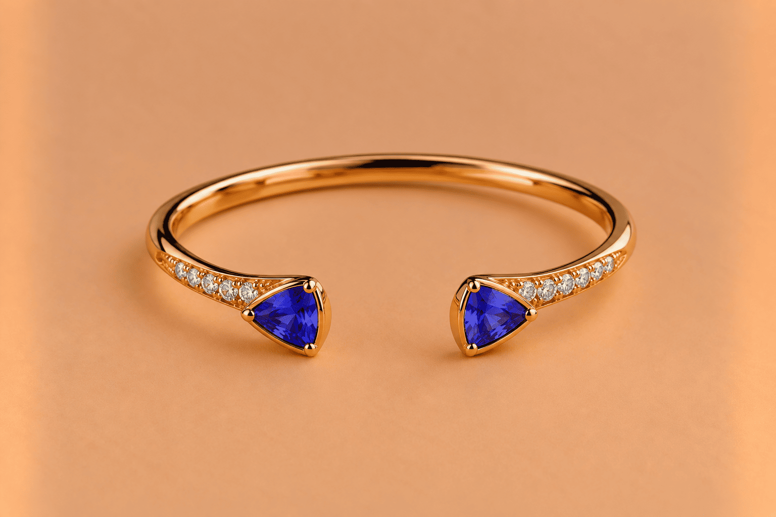 Tanzanite Tanzanite Bangle – Elegant Blue Violet Gemstone Jewellery