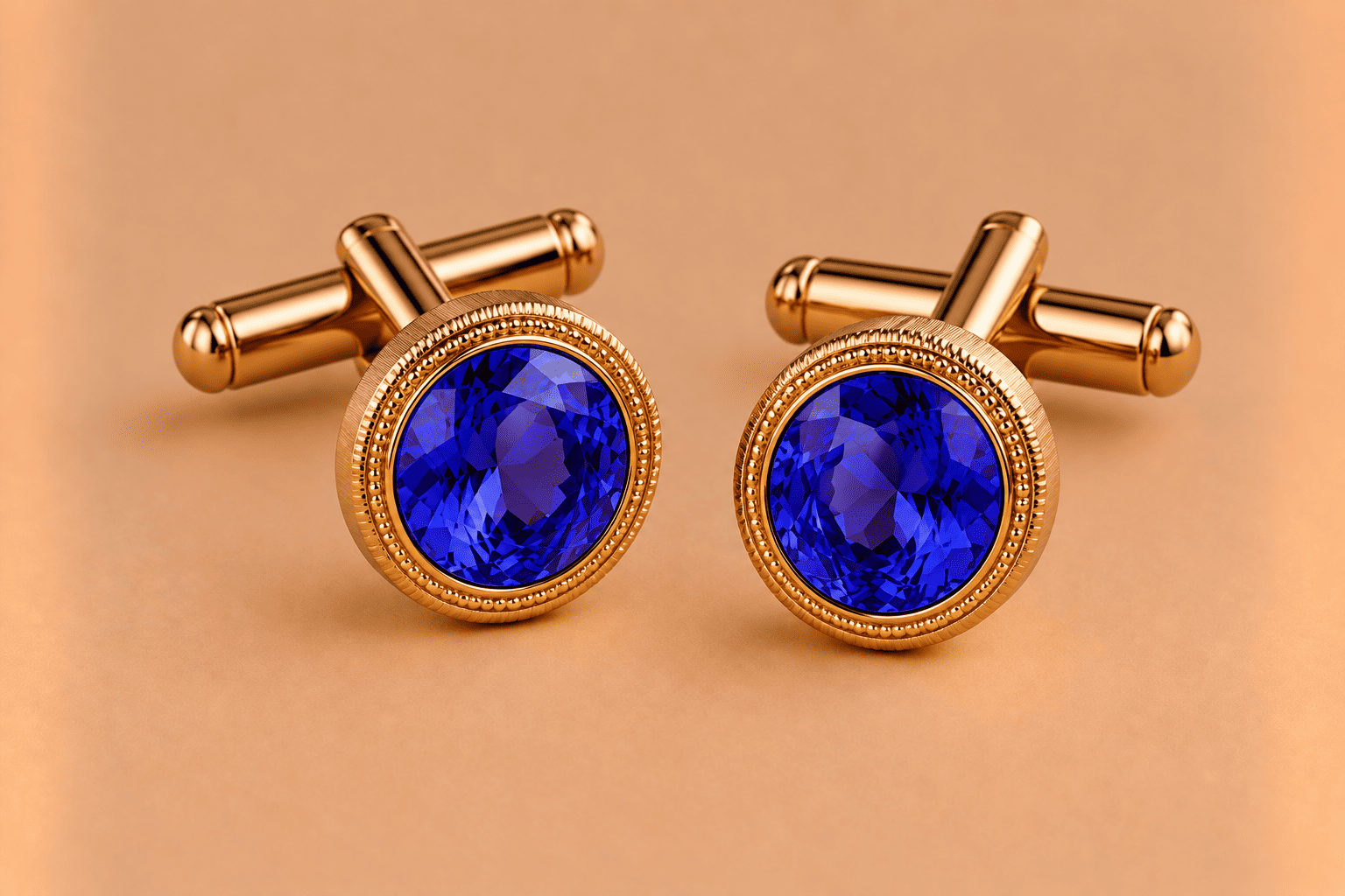 Tanzanite Tanzanite Cufflinks – Luxury Blue Violet Gemstone