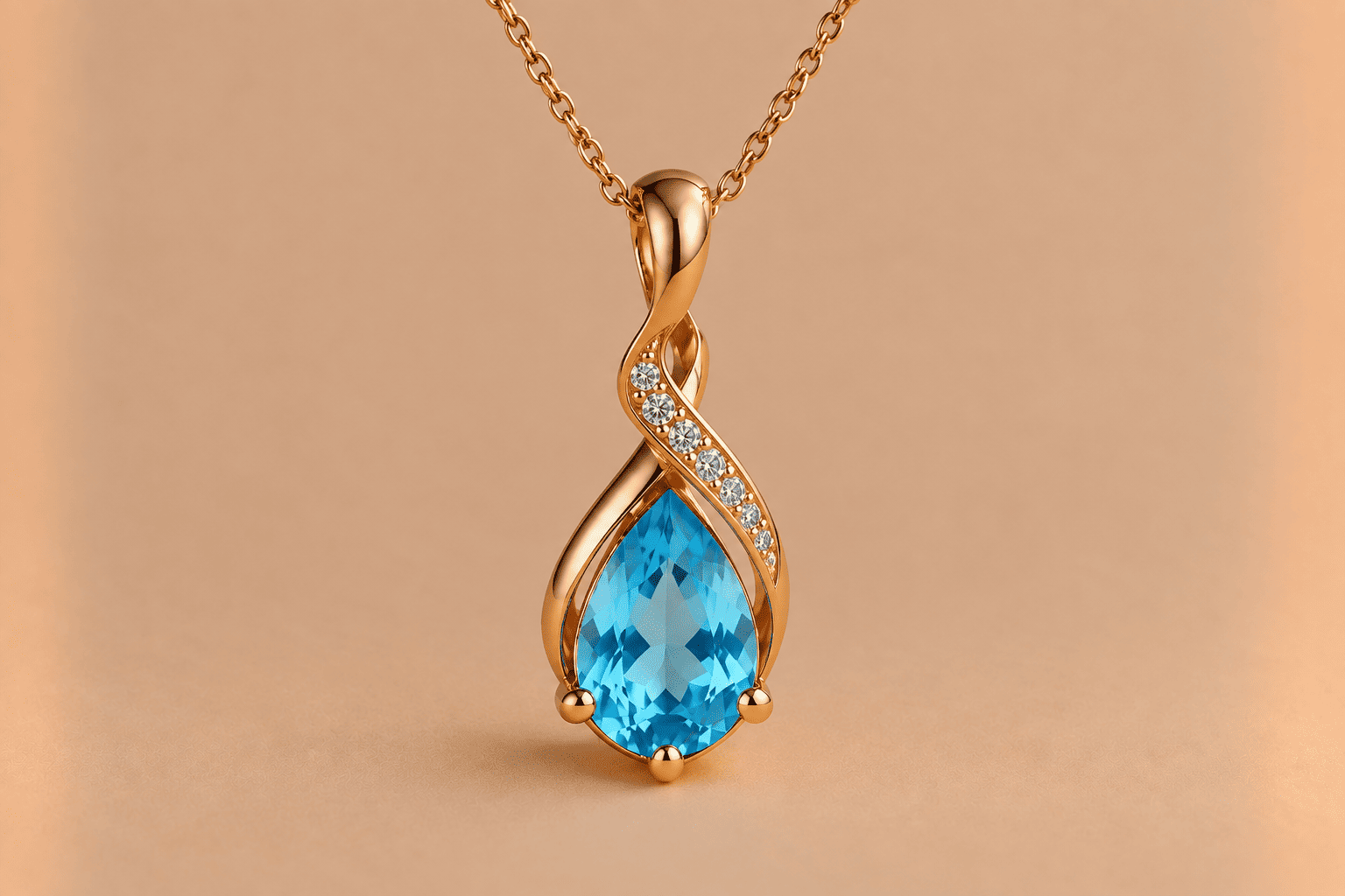 Topaz Topaz Necklace – Elegant Blue Gemstone Jewellery