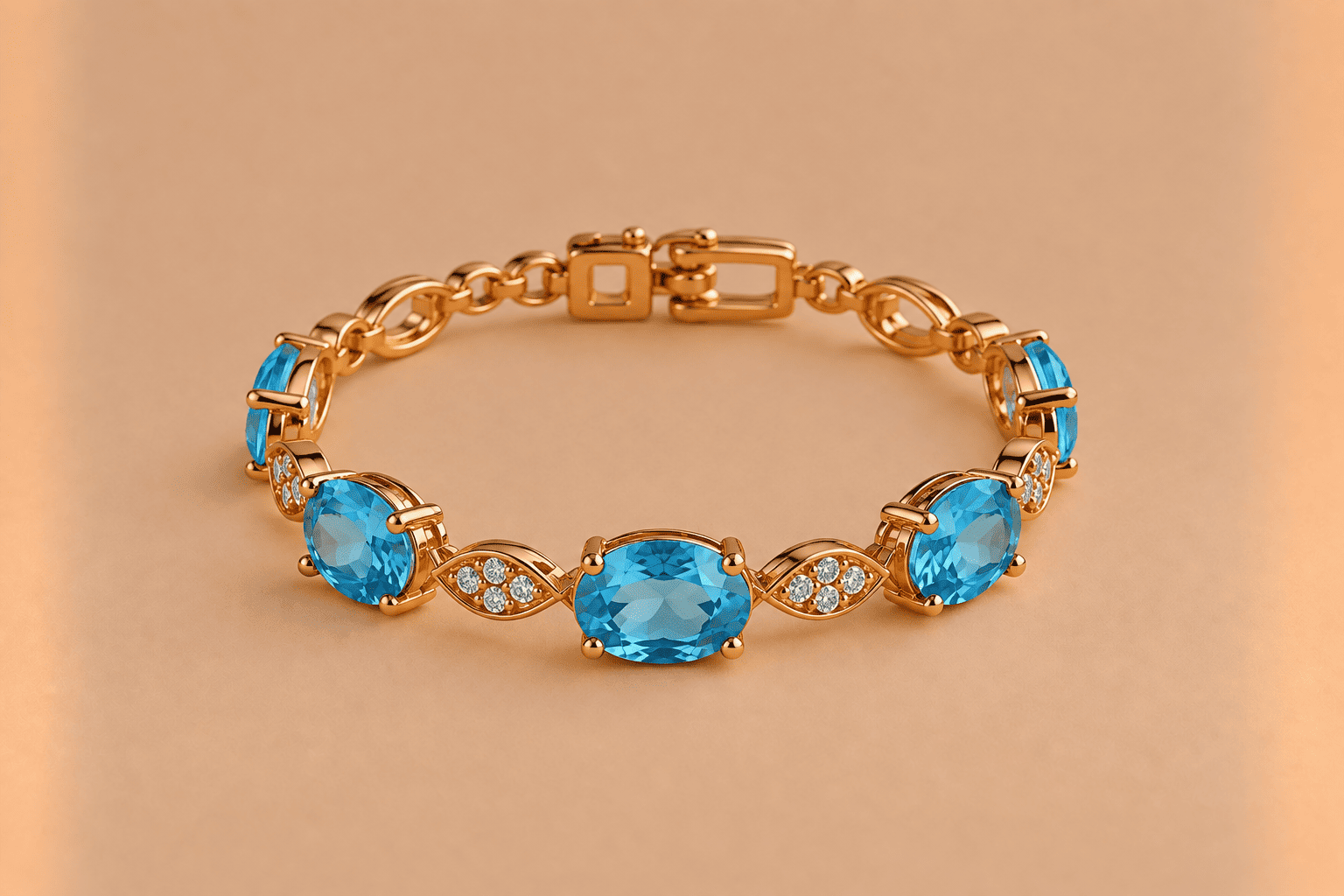 Topaz Topaz Bracelete – Elegant Blue Gemstone Jewellery