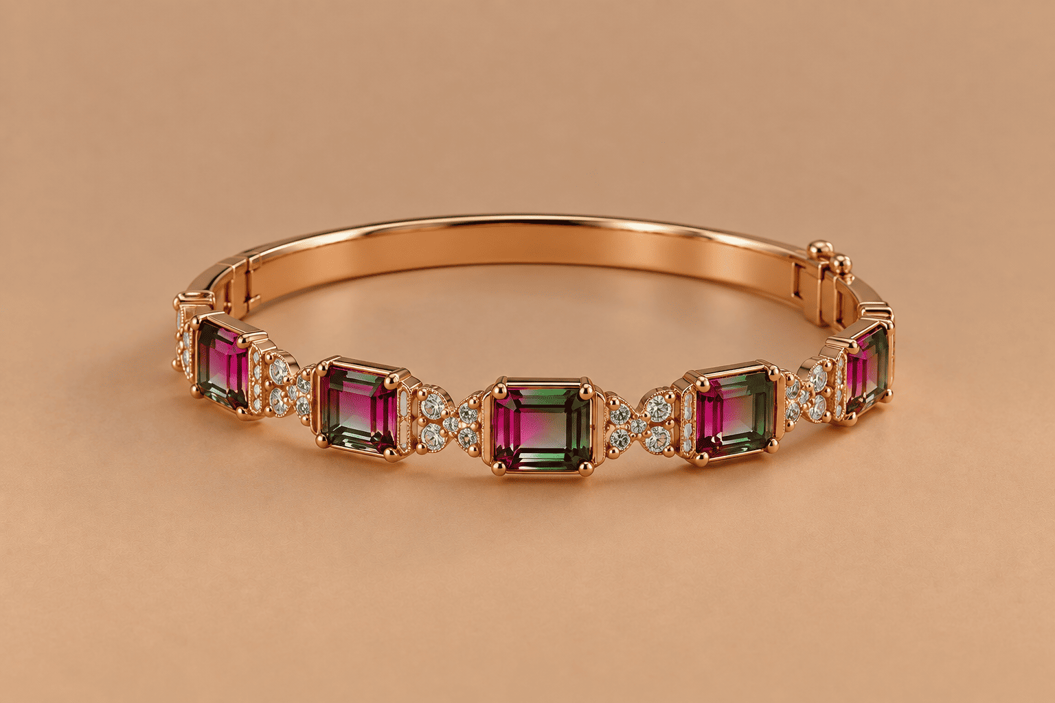 Tourmaline Tourmaline Bangle – Elegant Gemstone Jewellery