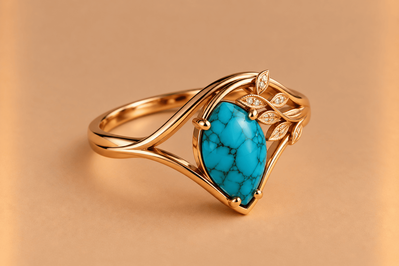 Turquoise Tourmaline Ring – Elegant Colorful Gemstone Jewellery