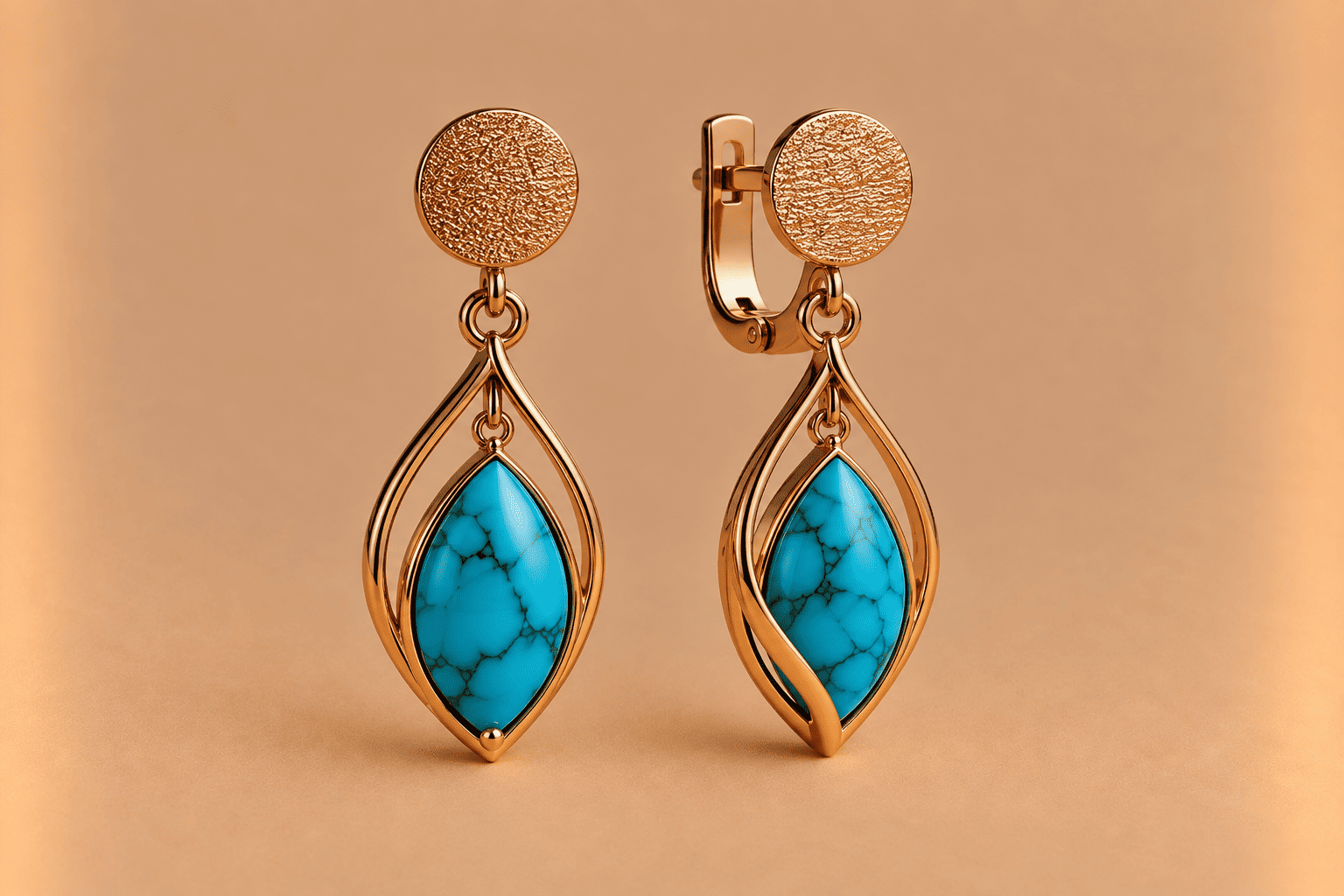 Turquoise Tourmaline Earrings – Elegant Gemstone Jewellery