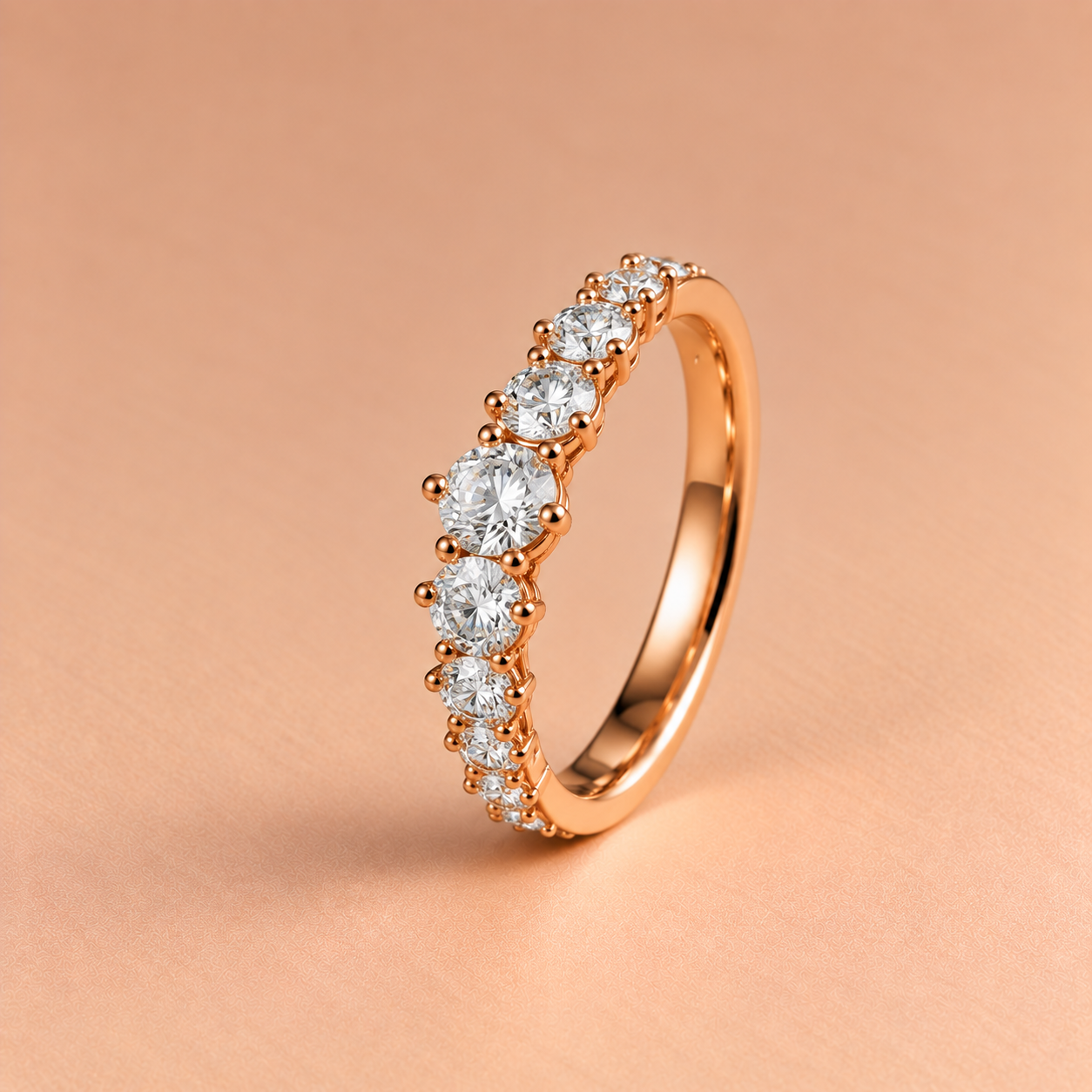 Oval Diamond Wedding Band Women’s Wedding Band